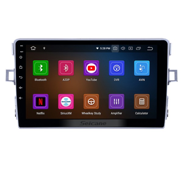 Android 13.0 Radio de navegación GPS de 9 pulgadas para 2011-2016 Toyota Verso con pantalla táctil HD Carplay Bluetooth WIFI USB AUX compatible Mirror Link OBD2 SWC