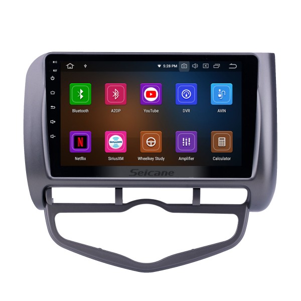 Radio con navegación GPS Android 11,0 de 8 pulgadas para 2006 Honda Jazz City Auto AC LHD con pantalla táctil HD Carplay AUX Bluetooth compatible con 1080P