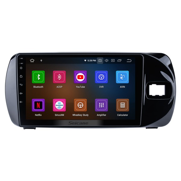 9 pulgadas Andriod 13.0 HD Touchscreen 2015-2020 Toyota Vitz Conducción a la derecha Navegación GPS para automóvil con sistema Bluetooth compatible con Carplay