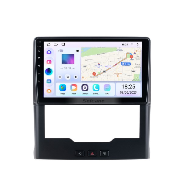 Android 13.0 HD Pantalla táctil de 9 pulgadas para 2019 Sepah Pride Auto A / C Radio Sistema de navegación GPS con soporte Bluetooth Carplay Cámara trasera
