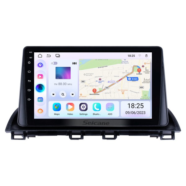 Android 13.0 HD Pantalla táctil de 9 pulgadas para 2014 2015 2016 2017 MAZDA CX 4 Radio Sistema de navegación GPS con soporte Bluetooth Carplay Cámara trasera