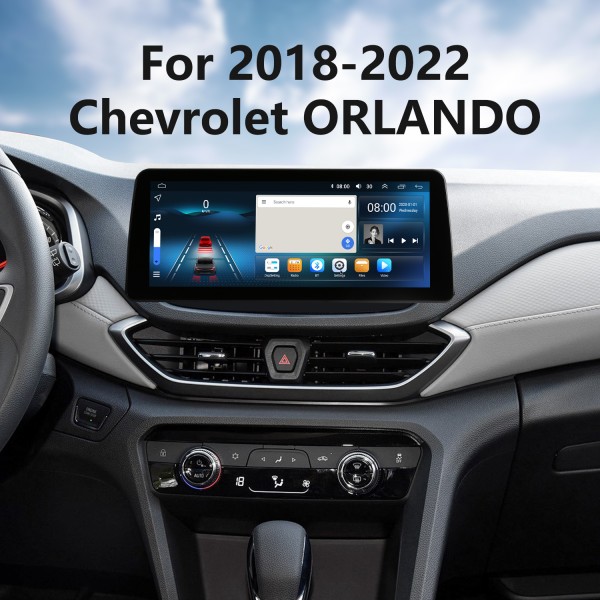 HD Pantalla táctil Estéreo Android 12.0 Carplay 12.3 pulgadas para 2018 2019-2022 Chevrolet Volrando Reemplazo de radio con navegación GPS Soporte Bluetooth FM/AM Cámara de visión trasera WIFI