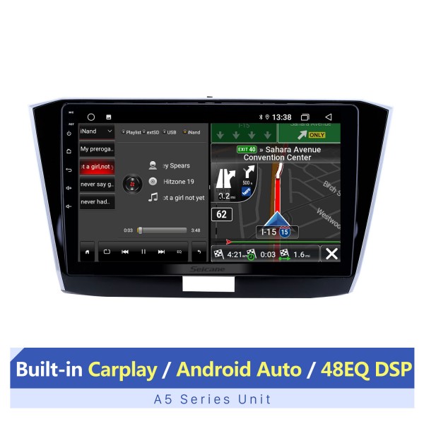 10.1 pulgadas Android 13.0 para 2016-2018 VW Volkswagen Passat Sistema de navegación GPS estéreo con Bluetooth OBD2 DVR HD Cámara de vista trasera con pantalla táctil