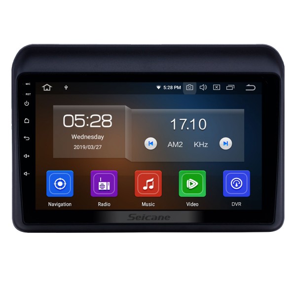 Radio Android 9.0 de 9 pulgadas para 2018-2019 Suzuki ERTIGA Bluetooth AUX HD Pantalla táctil Navegación GPS Soporte USB Carplay Control del volante TPMS