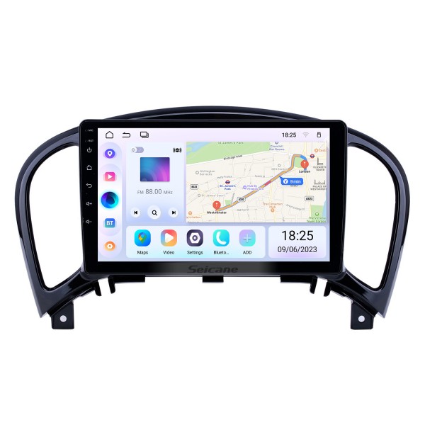 2011-2016 Nissan Infiniti ESQ/Juke Android 14.0 HD Pantalla táctil 9 pulgadas AUX Bluetooth WIFI USB Navegación GPS Radio compatible con OBD2 SWC Carplay
