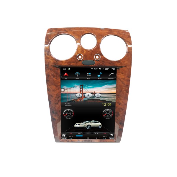 Radio de navegación GPS con pantalla táctil Android 10,0 HD de 12,1 pulgadas para Bentley Flying Spur Continenta 2005-2012 con Bluetooth Carplay