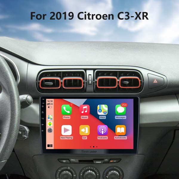 OEM Android 13.0 para 2019 Citroen C3-XR Radio con Bluetooth 10.1 pulgadas HD Pantalla táctil Sistema de navegación GPS Carplay compatible con DSP