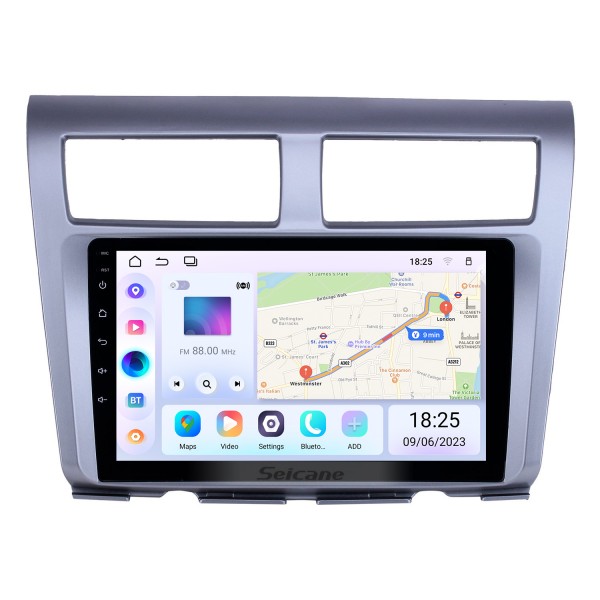 Radio de navegación GPS Android 14.0 de 9 pulgadas para 2012-2014 Proton Myvi con pantalla táctil HD Bluetooth WIFI compatible con Carplay TPMS