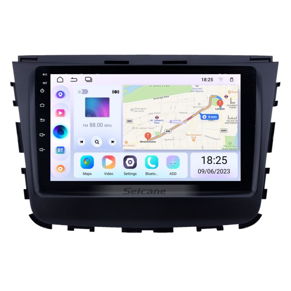 9 pulgadas Android 10,0 para 2018 Ssang Yong Rexton sistema de navegación GPS estéreo con Bluetooth OBD2 DVR HD pantalla táctil cámara de visión trasera