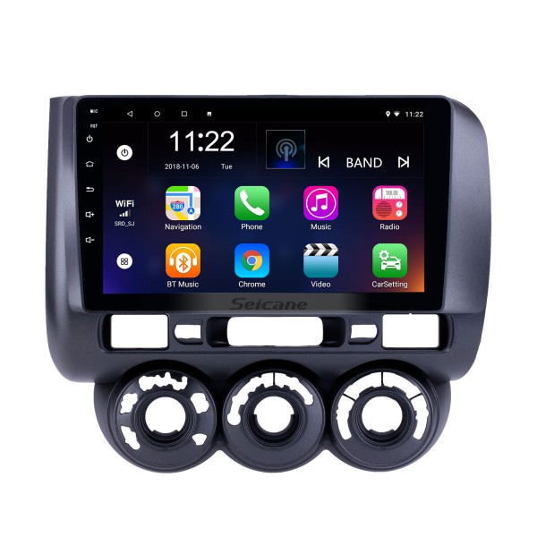 Android 13.0 9 pulgadas HD Pantalla táctil Radio de navegación GPS para 2011-2013 Honda Jazz City Manual RHD con soporte Bluetooth Carplay SWC DAB +