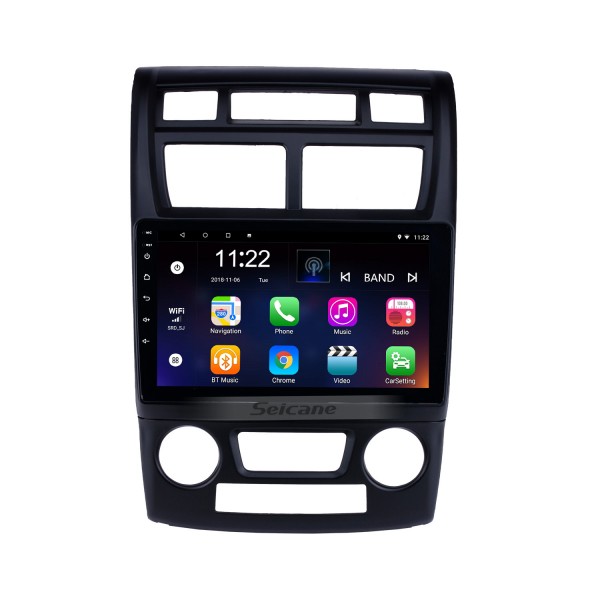 2007-2017 KIA Sportage Auto A / C Android 13.0 Bluetooth Radio GPS Sistema Navi Estéreo automático con WIFI AUX FM USB compatible DVR Cámara de respaldo TPMS OBD2 3G