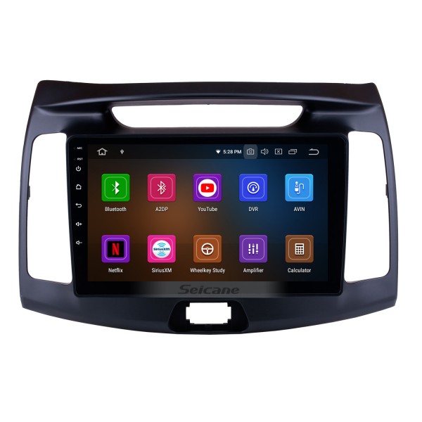 9 pulgadas 2011-2016 Hyundai Elantra Android 13.0 HD Pantalla táctil Sistema de navegación GPS Reproductor multimedia Bluetooth Soporte de radio DVR OBD II 3G / 4G WiFi Cámara trasera Control del volante