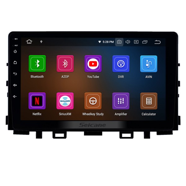 Radio Android 12.0 de 9 pulgadas para Kia Rio 2017-2019 con navegación GPS HD Pantalla táctil Bluetooth AUX Carplay compatible con OBD2 Cámara de visión trasera 4G WIFI