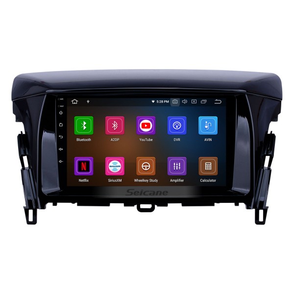 Radio con navegación GPS Android 11,0 de 9 pulgadas para Mitsubishi Eclipse 2018 con pantalla táctil HD Carplay AUX Bluetooth compatible con TPMS