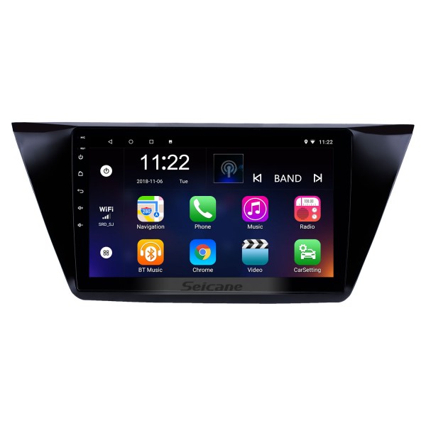 Radio de navegación GPS con Android 12,0 de 10,1 pulgadas para 2016-2018 VW Volkswagen Touran con pantalla táctil HD Bluetooth WIFI compatible con Carplay SWC
