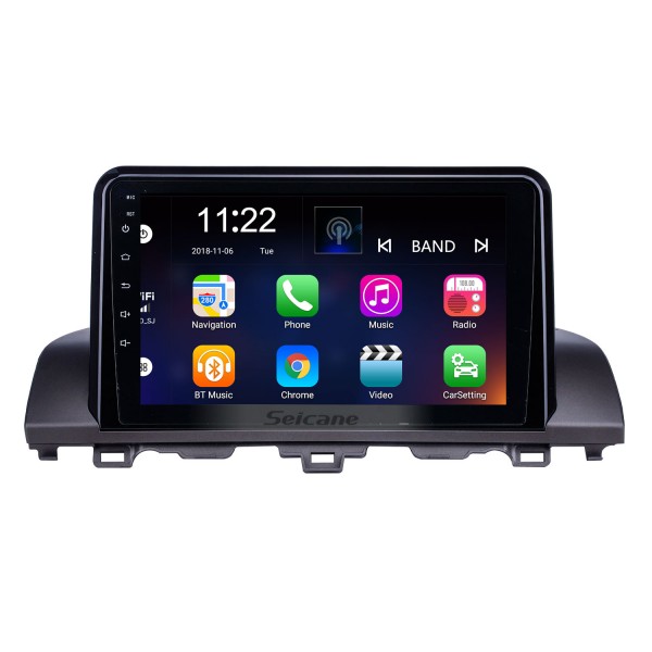 Radio de navegación GPS con pantalla táctil HD de 9 pulgadas Android 10,0 para Honda Accord 10 2018-2019 con soporte Bluetooth Carplay TPMS DAB +