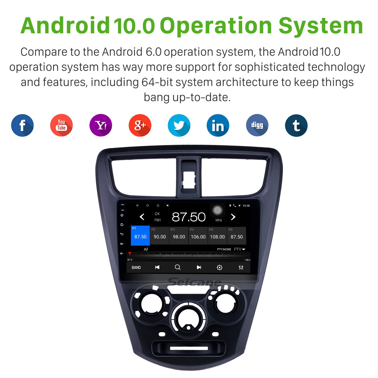 OEM 9 pulgadas Android 10.0 Radio para 2015 Perodua Axia 