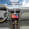 Pantalla táctil HD de 9 pulgadas Android 11,0 para NISSAN SUNNY 2004-2010 Radio sistema de navegación GPS Bluetooth Carplay compatible con cámara de respaldo