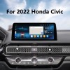 Para 2022 Honda Civic Radio Android 12.0 HD Pantalla táctil Sistema de navegación GPS de 12.3 pulgadas con soporte Bluetooth Carplay DVR