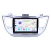 Pantalla táctil HD de 9 pulgadas Android 14.0 para 2014 2015 2016 2017 2018 Hyundai TUCSON Sistema de navegación GPS Radio con Bluetooth Soporte USB Carplay Control del volante