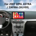 En el tablero Radio Navegación GPS Actualización estéreo para OPEL ASTRA ZAFIRA SILVER 2007 Android 13.0 Bluetooth WIFI USB RDS Sistema de audio Soporte OBD2 1080P DVR Auto A / V