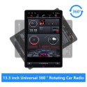Pantalla táctil de 13,3 pulgadas, Radio de coche giratoria Universal de 360 ° con Carplay incorporado, DSP, FM/AM, Bluetooth, compatible con cámara AHD