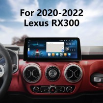 HD Pantalla táctil Estéreo Android 12.0 Carplay 12.3 pulgadas para 2020 2021 2022 LEXUS RX300 Reemplazo de radio con soporte de navegación GPS Cámara de visión trasera WIFI