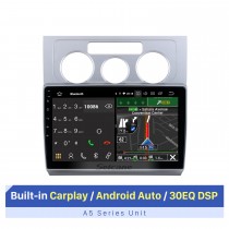10.1 pulgadas Android 10.0 para 2004-2008 Volkswagen Touran Auto A / C Radio Sistema de navegación GPS con pantalla táctil HD Bluetooth Carplay compatible con OBD2