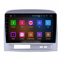 Android 13.0 Radio de navegación GPS de 9 pulgadas para 2004 Toyota Vios con pantalla táctil HD Carplay Bluetooth WIFI USB AUX compatible Mirror Link OBD2 SWC