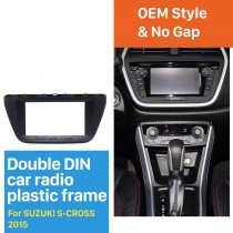 173 * 98 mm estéreo Doble Din 2015 Suzuki S-cruz radio de coche Fascia reproductor de audio de CD marco del panel de ajuste
