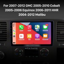 Android 12.0 HD Pantalla táctil Carplay para 2007-2012 GMC 2005-2010 Cobalt 2005-2006 Equinox 2006-2011 HHR 2004-2012 Malibu Unidad principal Bluetooth GPS Navegación Radio Soporte Mirror Link 4G WiFi