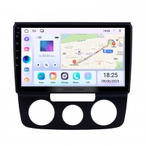 Radio de navegación GPS Android 13.0 de 10.1 pulgadas para 2006-2010 VW Volkswagen Bora Manual A / C con pantalla táctil HD Soporte Bluetooth Carplay Cámara trasera