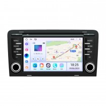 Para 2004 2005 2006-2010 Audi A3 Radio Carplay Android 13.0 HD Pantalla táctil Sistema de navegación GPS de 7 pulgadas con Bluetooth