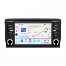 Para 2004 2005 2006-2010 Audi A3 Radio Carplay Android 14.0 HD Pantalla táctil Sistema de navegación GPS de 7 pulgadas con Bluetooth