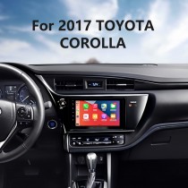 Radio con navegación GPS y pantalla táctil HD Android 14.0 de 9 pulgadas para Toyota Corolla 2017 2018 2019 con Bluetooth, USB, WIFI, control del volante, Carplay