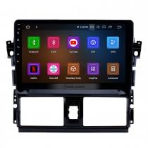 10.1 pulgadas Android 13.0 2013 2014 2015 2016 Toyota Vios Radio GPS con 1024 * 600 Pantalla táctil Bluetooth Música 4G WiFi Cámara de respaldo Mirror Link OBD2 Control del volante