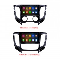 9 pulgadas Android 12.0 2015 Mitsubishi TRITON Manual A / C HD Pantalla táctil Navegación GPS Radio con USB Carplay Bluetooth WIFI compatible con reproductor de DVD 4G