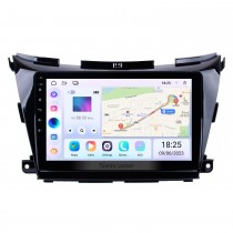 10.1 pulgadas HD 1024 * 600 Pantalla táctil 2015 2016 2017 Nissan Murano Android 14.0 Sistema de navegación GPS con cámara trasera OBDII Control de volante AUX USB 1080P 3G WiFi Enlace de espejo capacitivo TPMS DVR Bluetooth