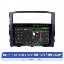 9 pulgadas 2006-2017 MITSUBISHI PAJERO V97 / V93 HD Pantalla táctil Sistema de navegación GPS Android 10.0 Soporte de radio Bluetooth OBDII Cámara trasera Control de volante AUX USB 1080P Enlace espejo 3G / 4G WiFi TPMS DVR USB