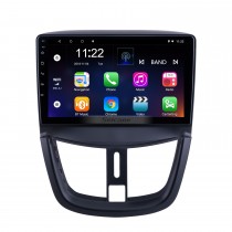 9 pulgadas Android 13.0 para 2008 2009 2010-2014 Peugeot 207 Radio con pantalla táctil HD Navegación GPS Soporte Bluetooth Carplay DAB + OBD2