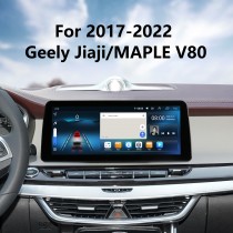 HD Pantalla táctil Estéreo Android 12.0 Carplay 12.3 pulgadas para 2017 2018 2019-2022 Geely Jiaji Maple Leaf V80 Reemplazo de radio con navegación GPS Soporte Bluetooth FM / AM Cámara de visión trasera WIFI