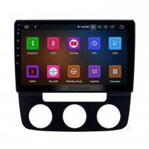 Radio de navegación GPS con Android 12,0 de 10,1 pulgadas para 2006-2010 VW Volkswagen Bora Manual A/C con pantalla táctil HD Carplay Bluetooth compatible con 1080P