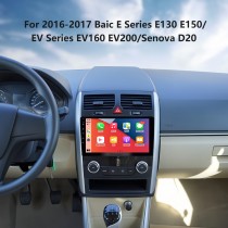 Radio Android 13.0 de 9 pulgadas para Baic E Series 2016-2017 E130 E150 / EV Series EV160 EV200 / Senova D20 Bluetooth HD Pantalla táctil Navegación GPS Carplay support 1080P
