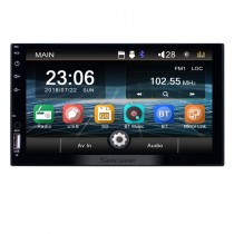 Pantalla táctil de 7 pulgadas Reproductor MP5 Mirror Link Música Radio Bluetooth para soporte universal Control del volante Cámara retrovisora