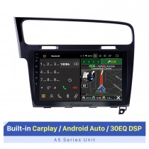 10.1 pulgadas para 2013 2014 2015 VW Volkswagen Golf 7 LHD Android 10.0 Radio Navegación GPS Estéreo de automóvil con pantalla táctil 2.5D IPS Carplay OBD2 Control del volante Cámara de visión trasera