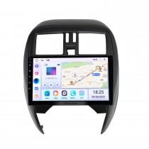 9 pulgadas Android 13.0 para 2015 NISSAN MARCH Sistema de navegación GPS estéreo con pantalla táctil Bluetooth compatible con cámara de visión trasera