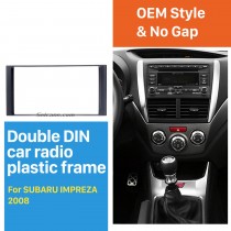 173 * 98 mm Doble Din Radio de coche Fascia para 2008-2013 Subaru Impreza Trim Panel Kit de instalación Adaptador de montaje de marco de audio