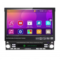 7 pulgadas Android 10.0 Universal One DIN Car Radio Navegación GPS Reproductor multimedia con Bluetooth WIFI Soporte de música Mirror Link SWC DVR 1080P Video