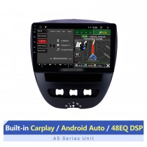 10.1 pulgadas Android 10.0 2005-2014 Peugeot 107 Radio de navegación GPS con Bluetooth HD Pantalla táctil Soporte WIFI TPMS DVR Cámara de vista trasera Carplay DAB +