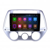 Radio Android 12.0 de 9 pulgadas para 2012-2014 Hyundai I20 Manual A / C Bluetooth Wifi HD Pantalla táctil Navegación GPS Soporte de cámara AUX.